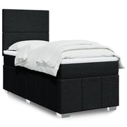 Boxspring met matras 100x200 cm zwart