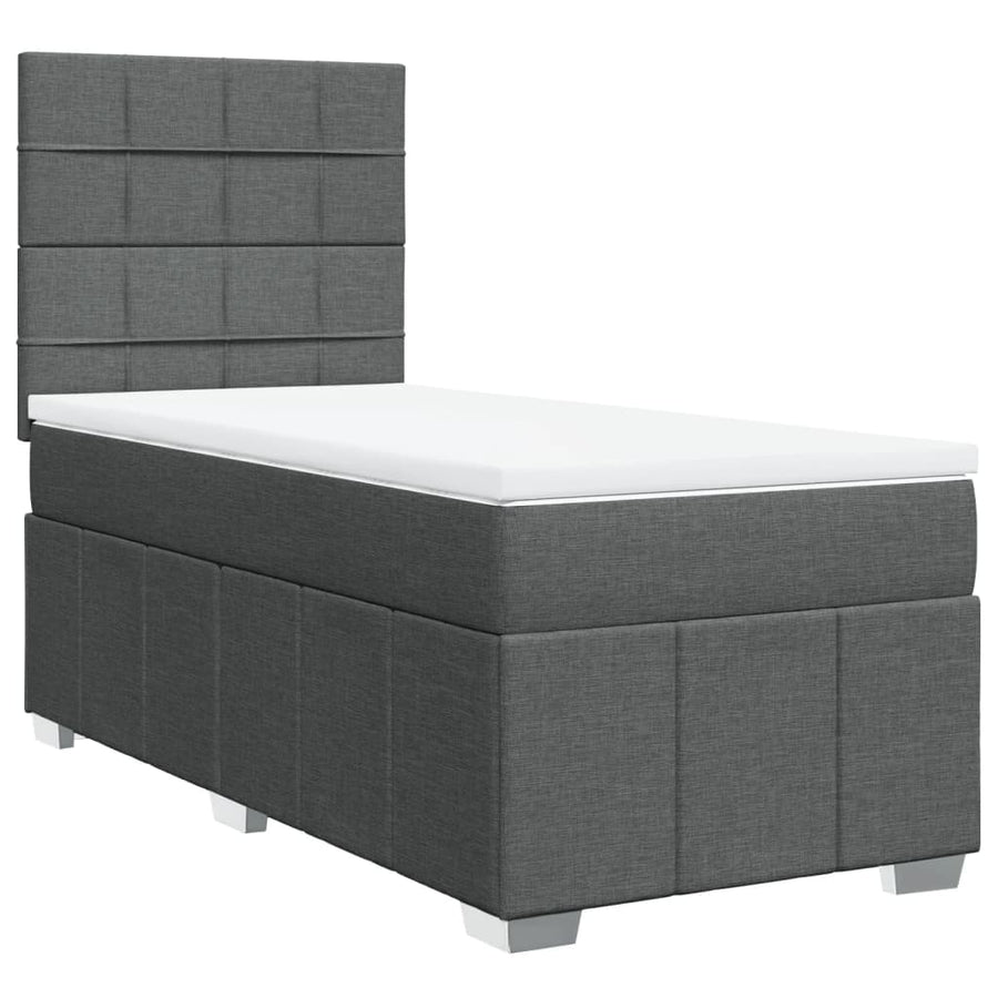 Boxspring Met Matras Stof 100 x 200 cm