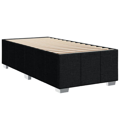 Boxspring met matras stof zwart 100x200 cm