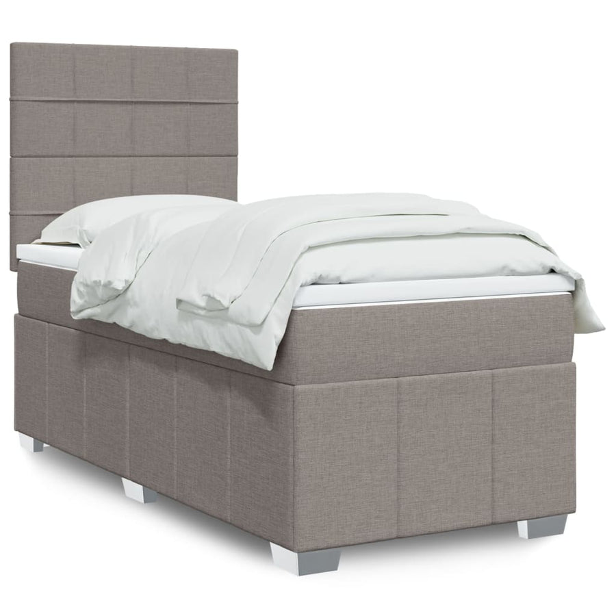Boxspring Met Matras Stof 100 x 200 cm