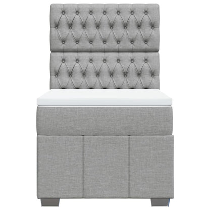 Boxspring Met Matras Stof 100 x 200 cm