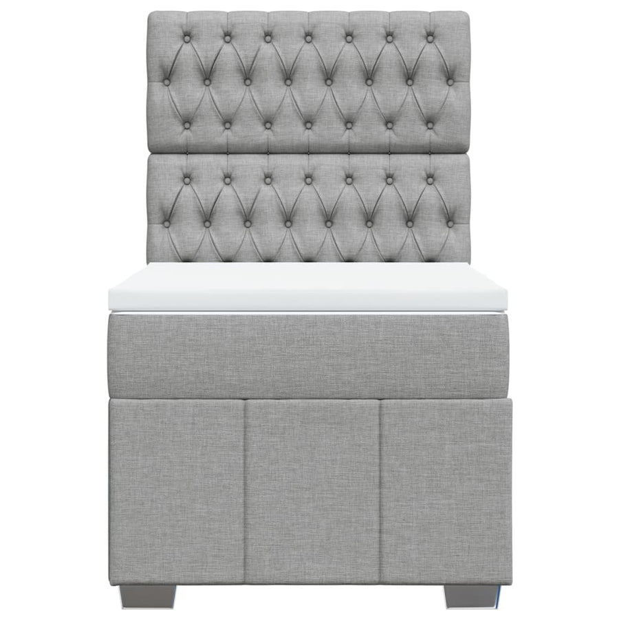 Boxspring Met Matras Stof 100 x 200 cm