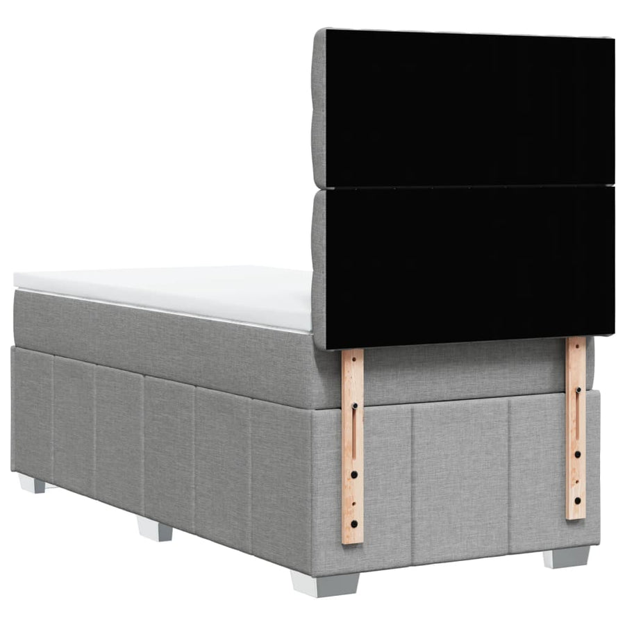 Boxspring Met Matras Stof 100 x 200 cm
