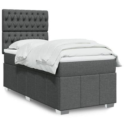 Boxspring Met Matras Stof 100 x 200 cm