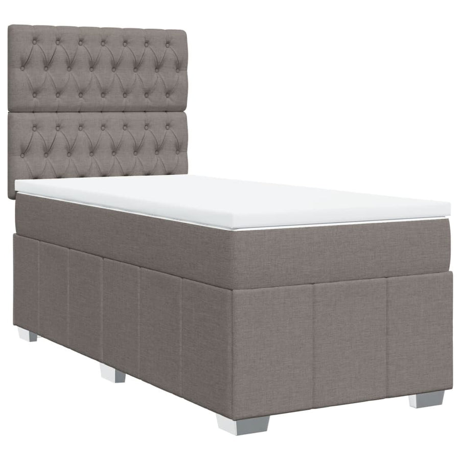 Boxspring Met Matras Stof 100 x 200 cm