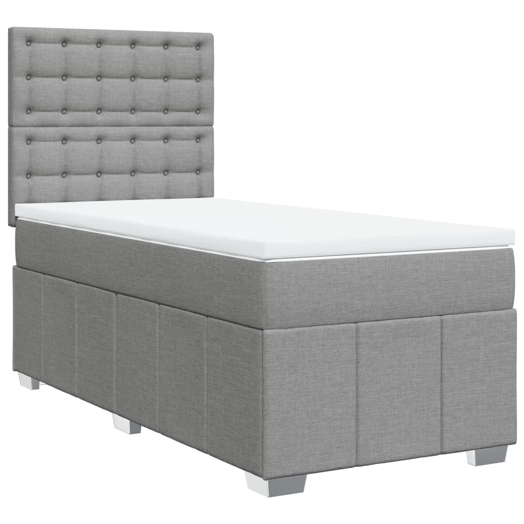 Boxspring Met Matras Stof 100 x 200 cm