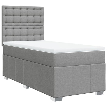 Boxspring Met Matras Stof 100 x 200 cm