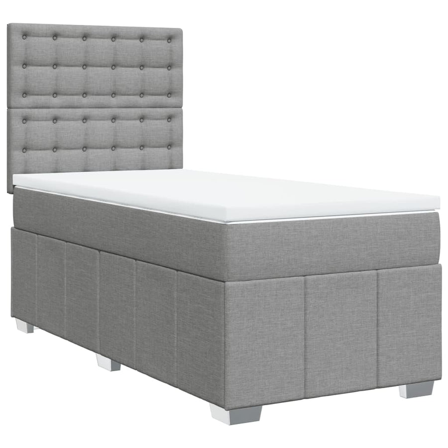 Boxspring Met Matras Stof 100 x 200 cm