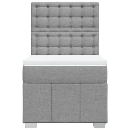 Boxspring Met Matras Stof 100 x 200 cm