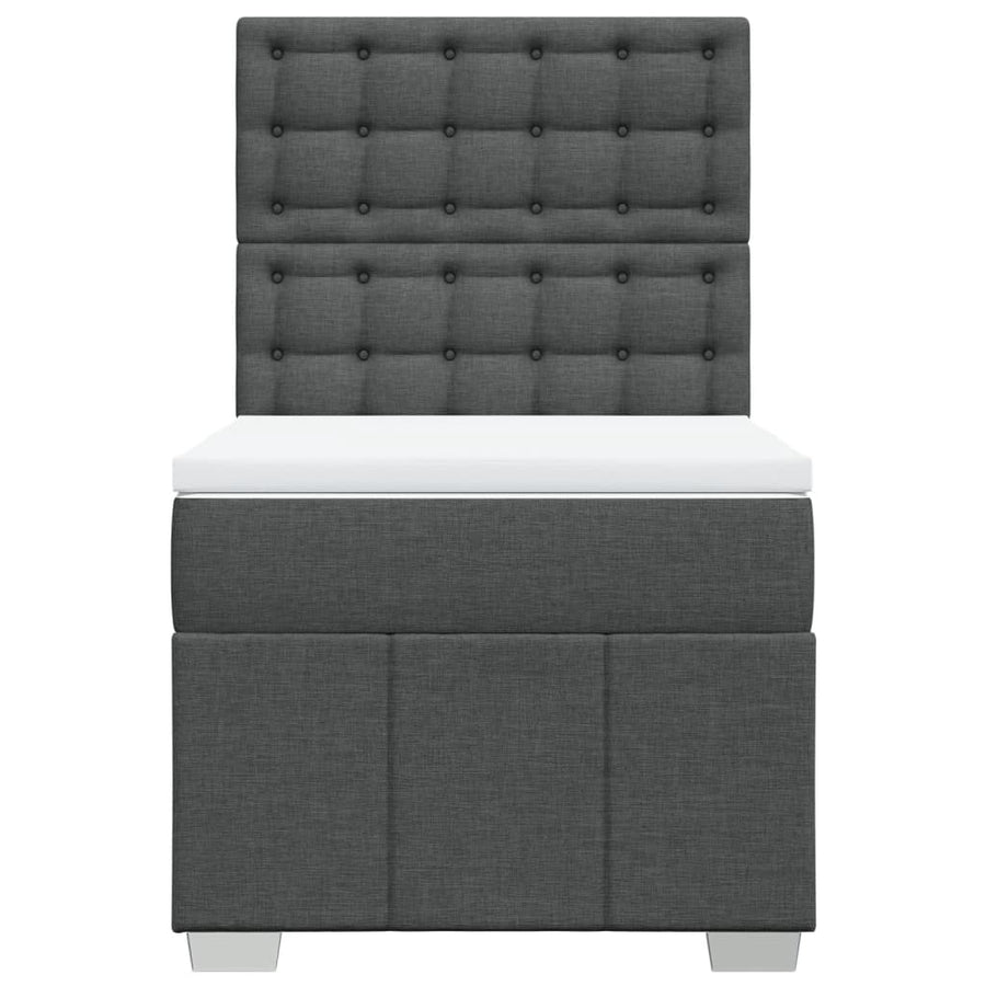 Boxspring Met Matras Stof 100 x 200 cm