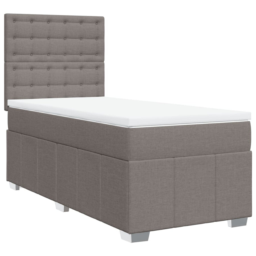 Boxspring Met Matras Stof 100 x 200 cm