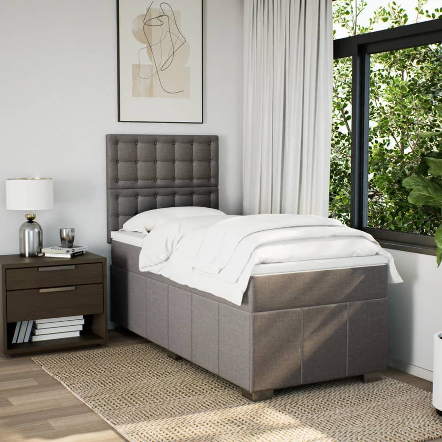Boxspring Met Matras Stof 100 x 200 cm
