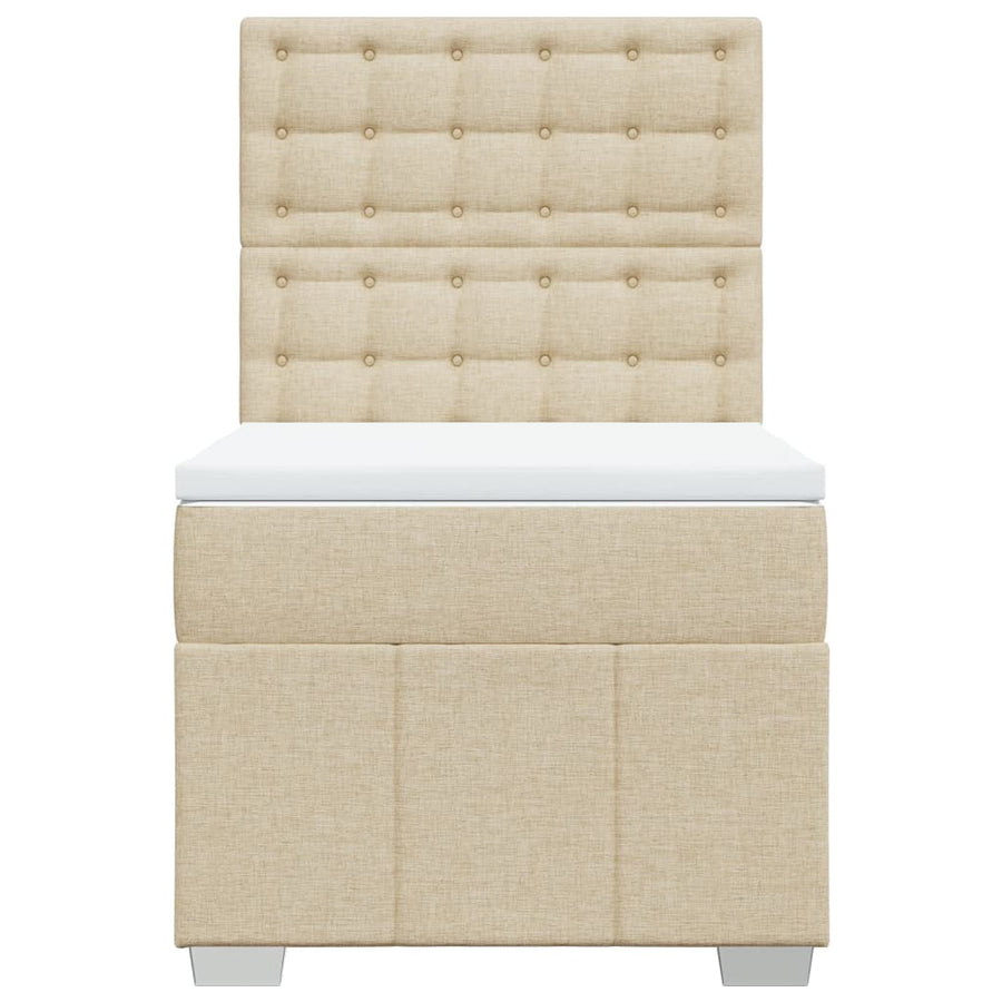 Boxspring Met Matras Stof Kleurig 100 x 200 cm