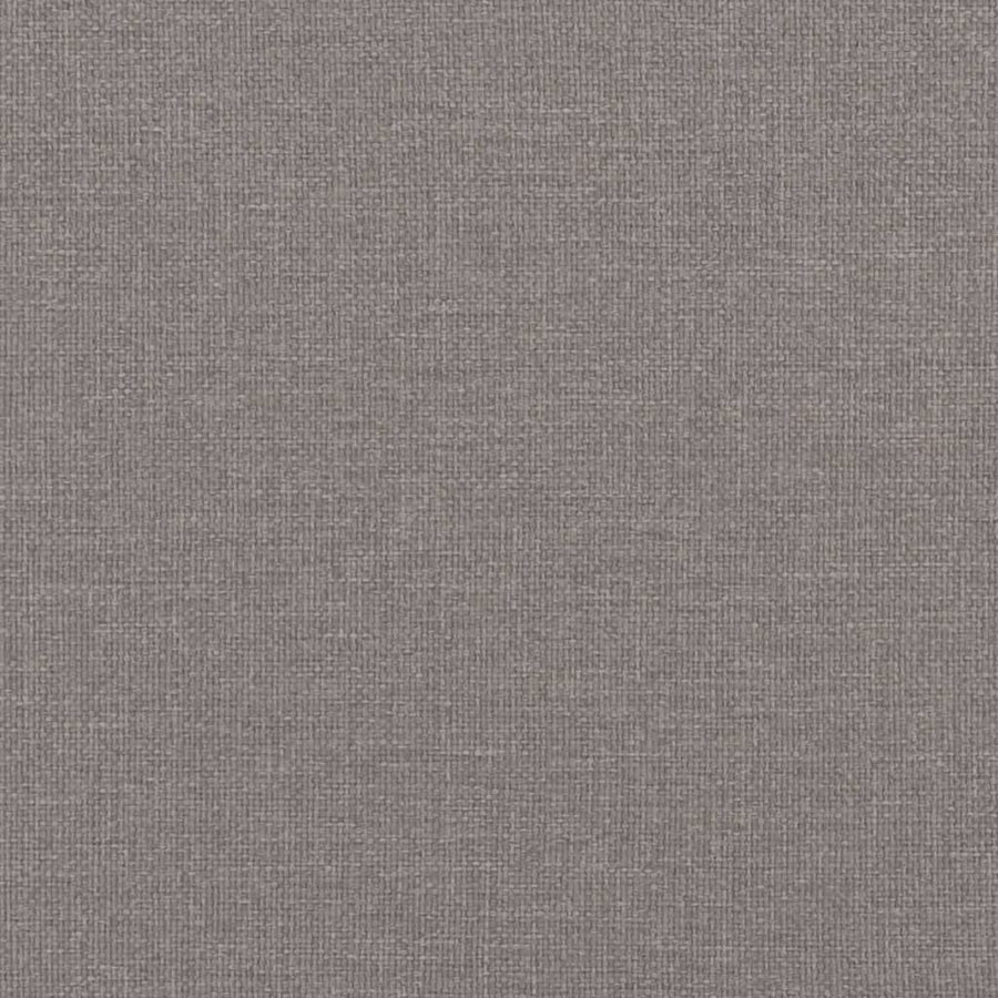Boxspring met matras stof taupe 120x190 cm
