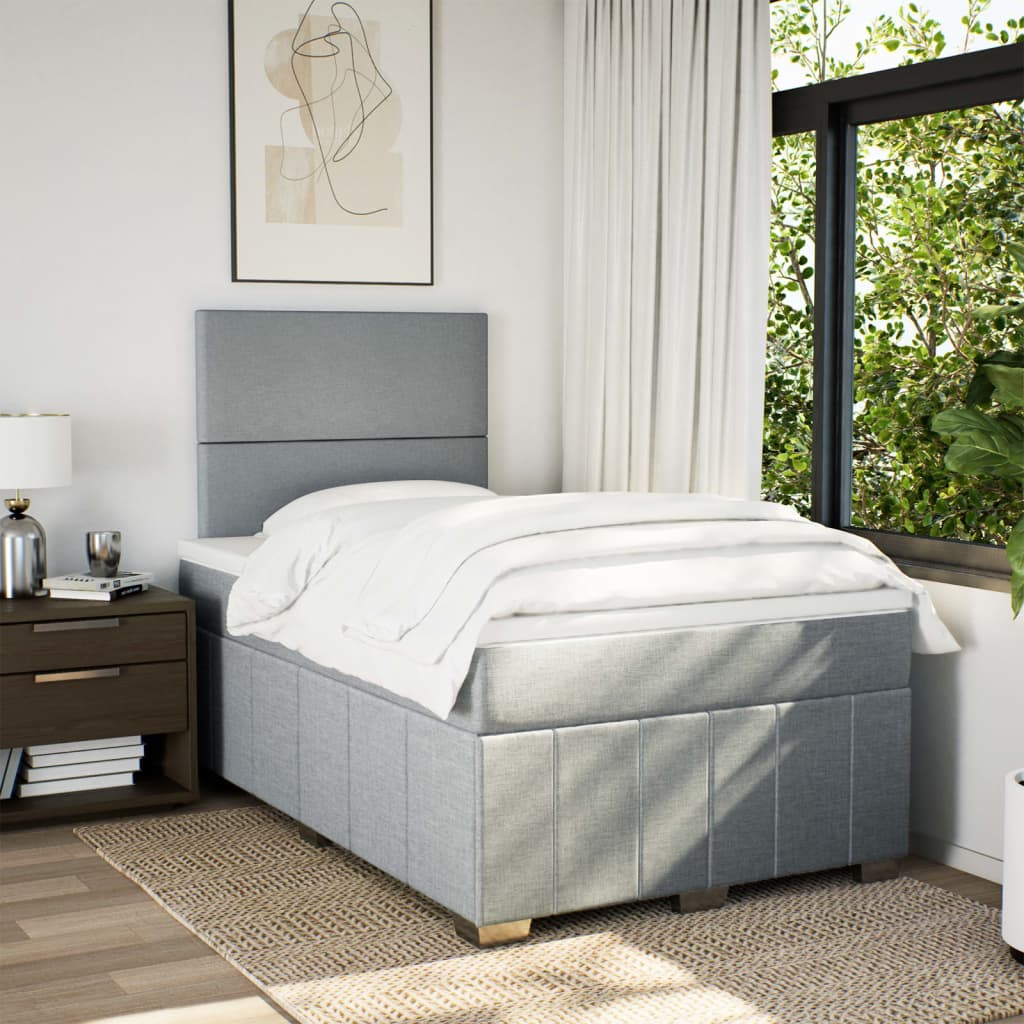 Boxspring Met Matras Stof 120 x 200 cm