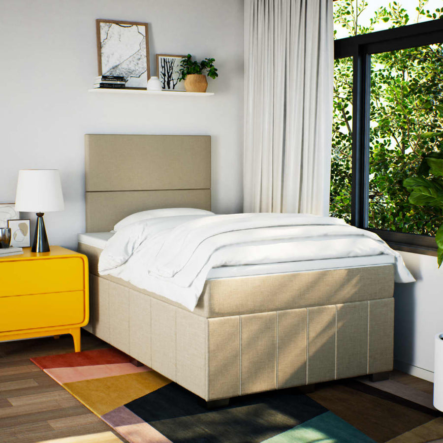 Boxspring Met Matras Stof Kleurig 120 x 200 cm