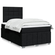 Boxspring met matras zwart 120x200 cm