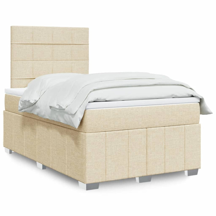 Boxspring Met Matras Stof Kleurig 120 x 200 cm
