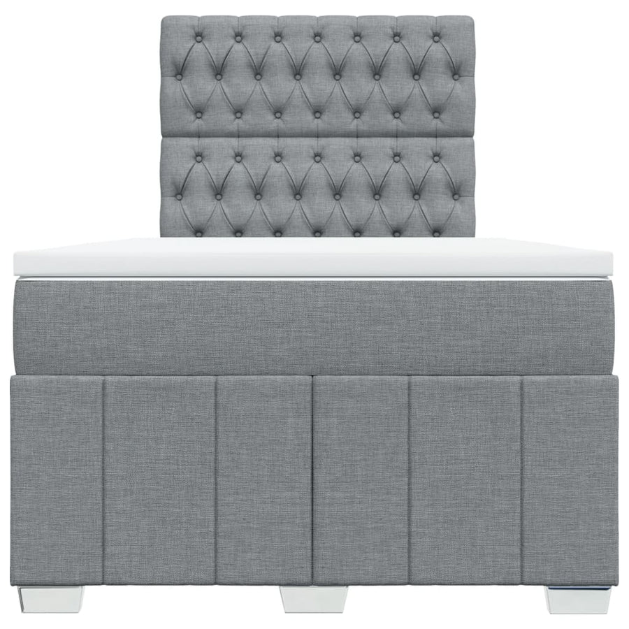 Boxspring Met Matras Stof 120 x 200 cm