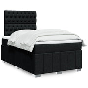 Boxspring met matras 120x200 cm zwart