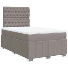 Boxspring met matras stof taupe 120x200 cm