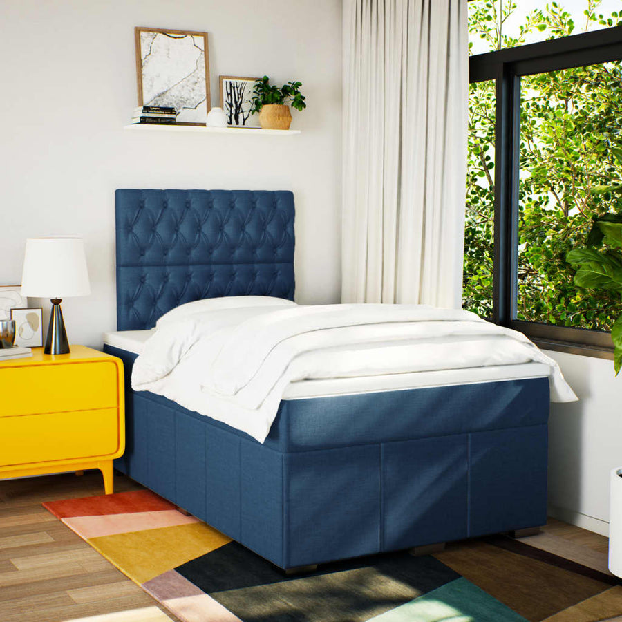 Boxspring Met Matras Stof 120 x 200 cm