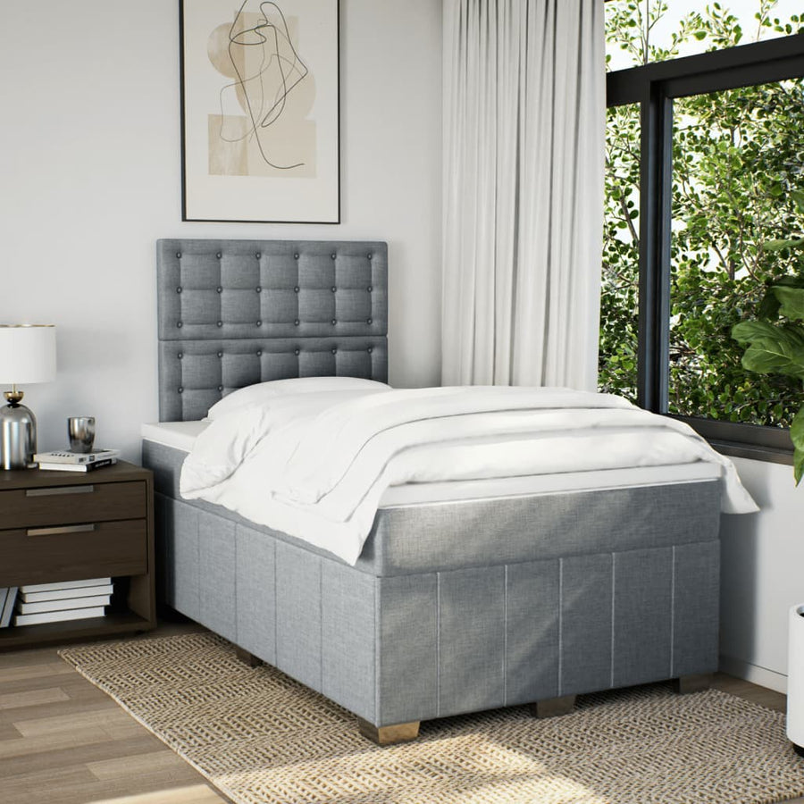 Boxspring Met Matras Stof 120 x 200 cm