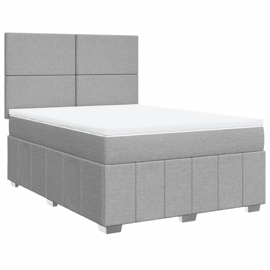 Boxspring Met Matras Stof 140 x 190 cm