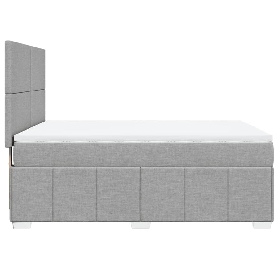 Boxspring Met Matras Stof 140 x 190 cm