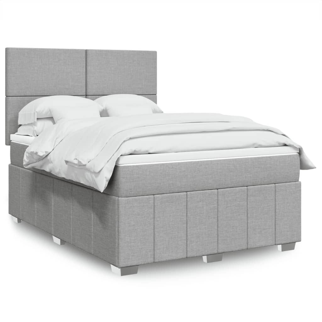 Boxspring Met Matras Stof 140 x 190 cm