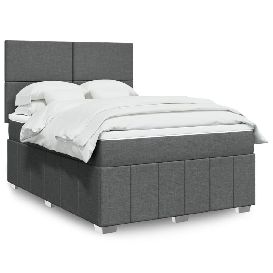 Boxspring Met Matras Stof 140 x 190 cm