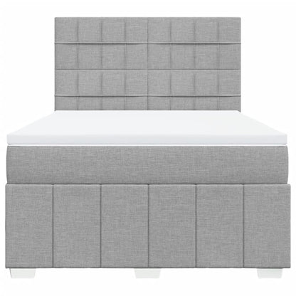 Boxspring Met Matras Stof 140 x 190 cm