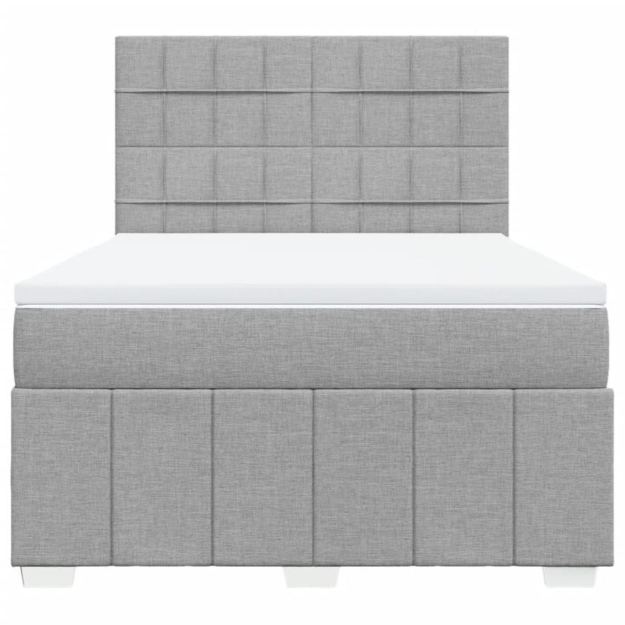 Boxspring Met Matras Stof 140 x 190 cm