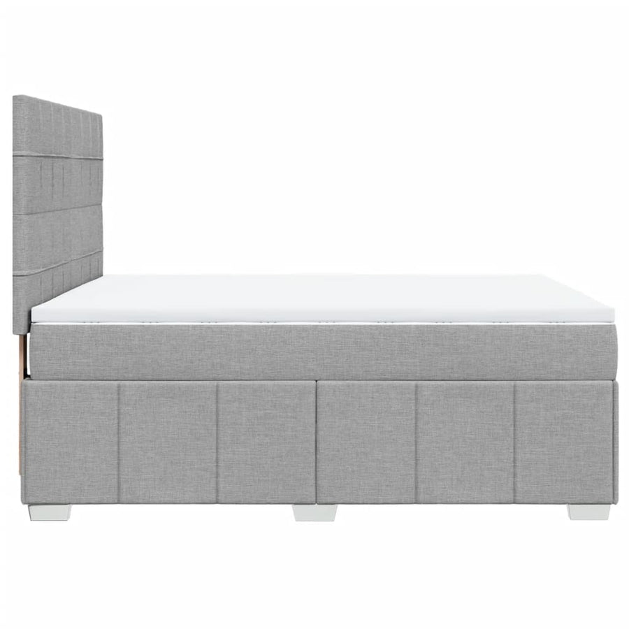 Boxspring Met Matras Stof 140 x 190 cm
