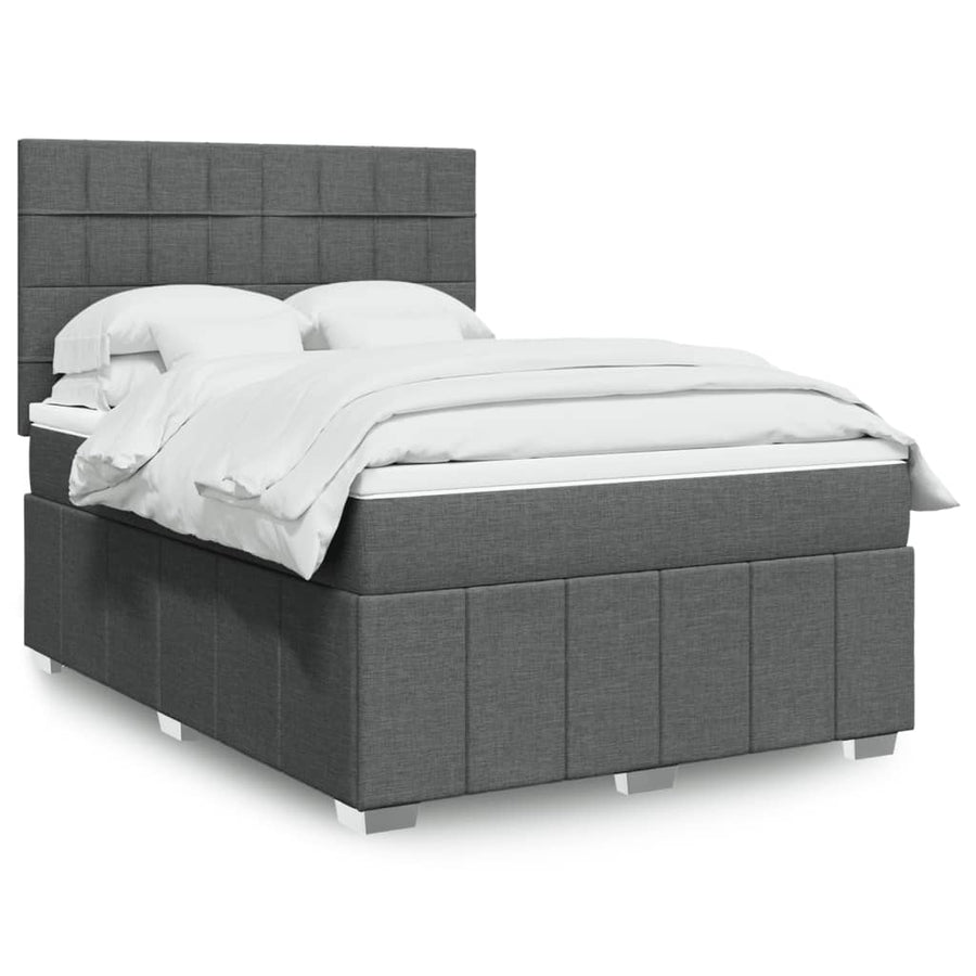 Boxspring Met Matras Stof 140 x 190 cm