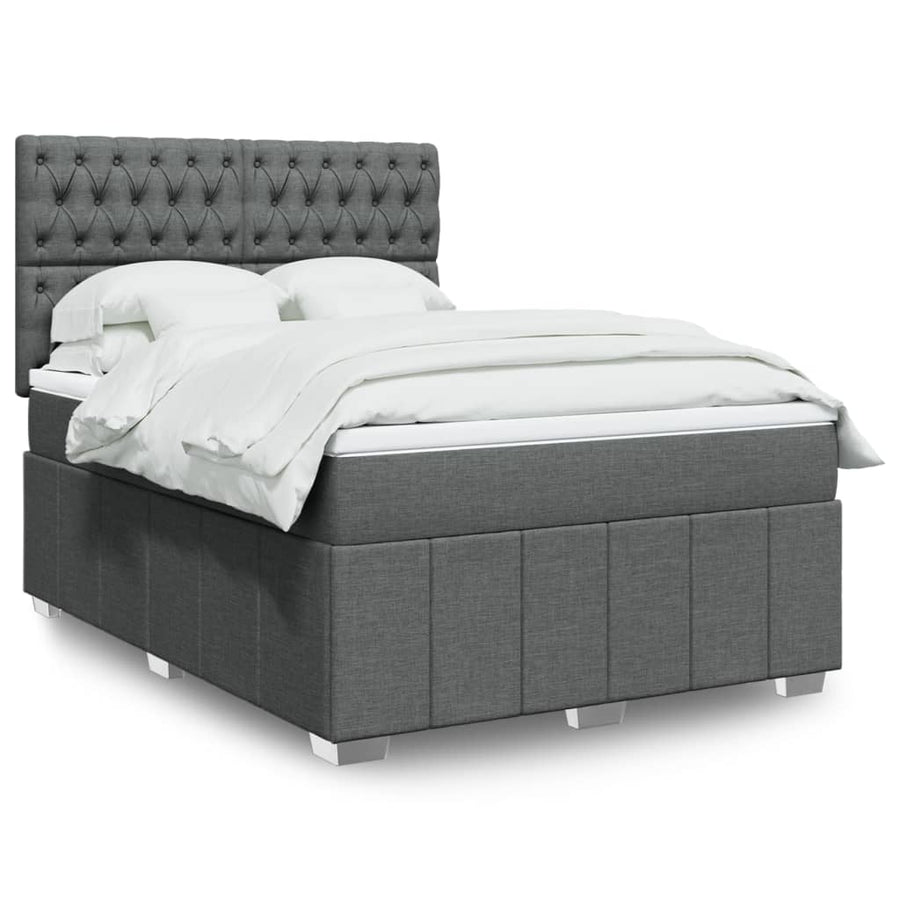 Boxspring Met Matras Stof 140 x 190 cm