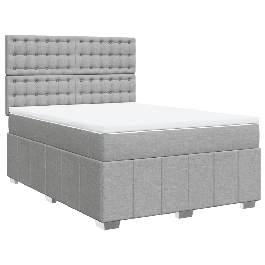 Boxspring Met Matras Stof 140 x 190 cm