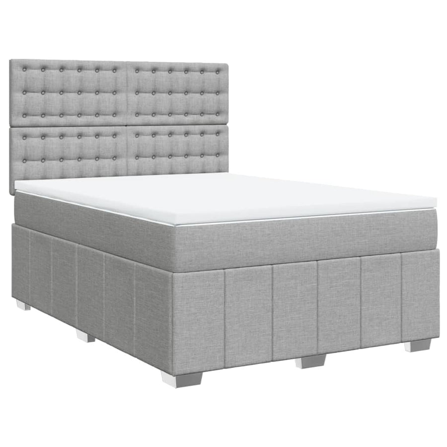 Boxspring Met Matras Stof 140 x 190 cm