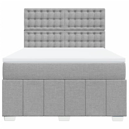 Boxspring Met Matras Stof 140 x 190 cm