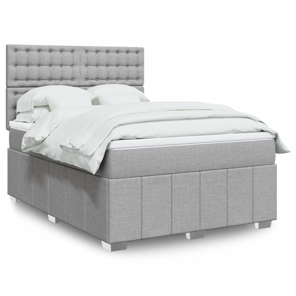 Boxspring Met Matras Stof 140 x 190 cm