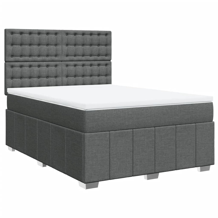 Boxspring Met Matras Stof 140 x 190 cm
