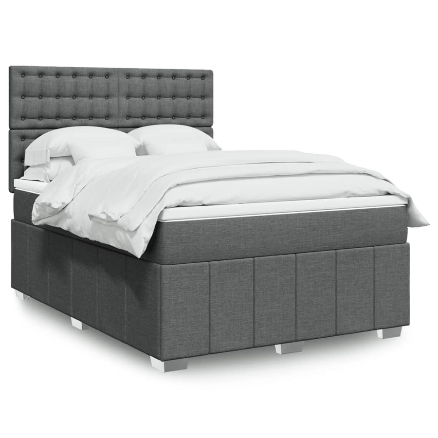 Boxspring Met Matras Stof 140 x 190 cm