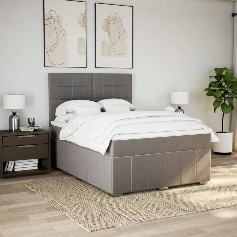 Boxspring Met Matras Stof 160 x 200 cm