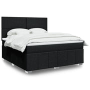 Boxspring met matras 180x200 cm zwart