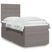 Boxspring met matras 90x190 cm taupe