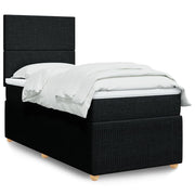 Boxspring met matras 90x200 cm zwart