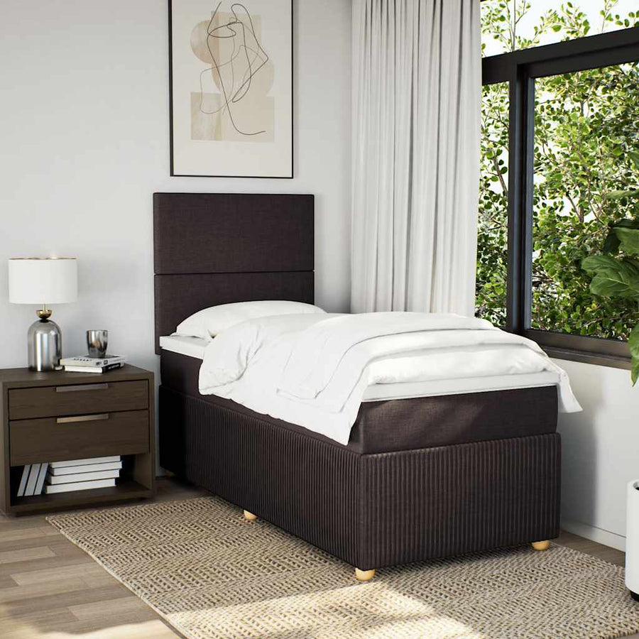 Boxspring Met Matras Stof 100 x 200 cm