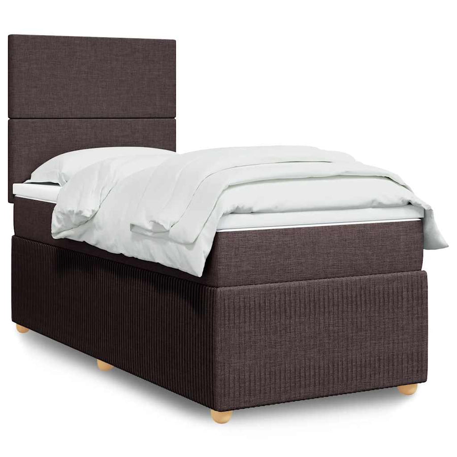 Boxspring Met Matras Stof 100 x 200 cm