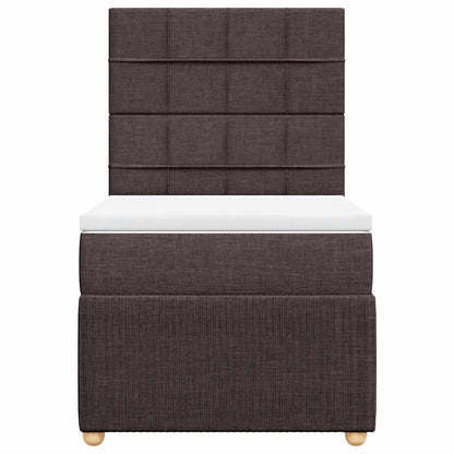 Boxspring Met Matras Stof 100 x 200 cm