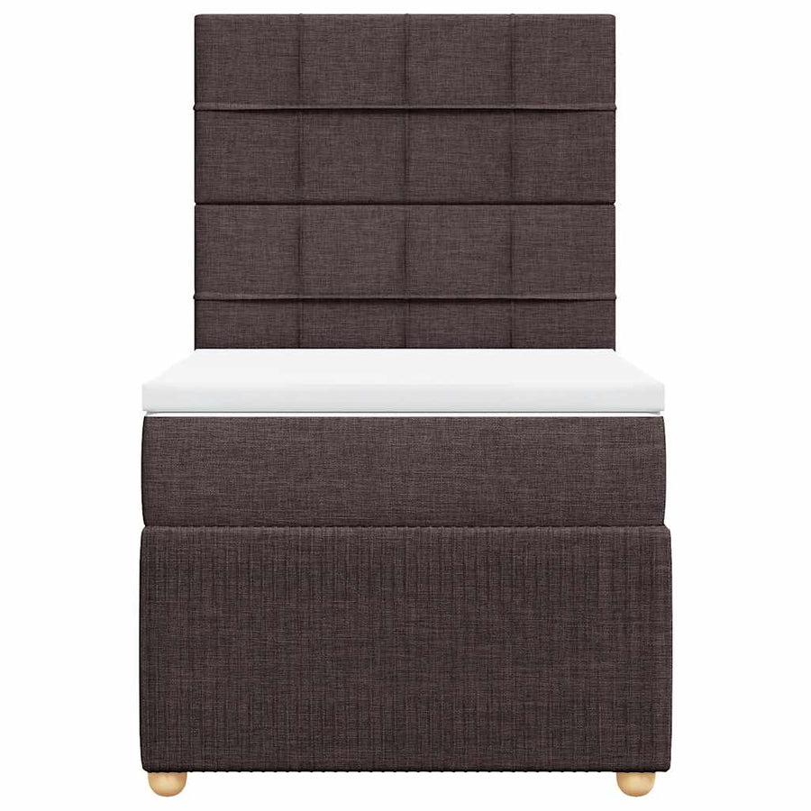 Boxspring Met Matras Stof 100 x 200 cm